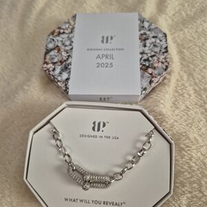 BP Silver Bracelet with Crystal Accents